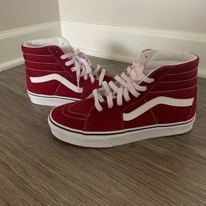 MAROON HIGH TOP VANS